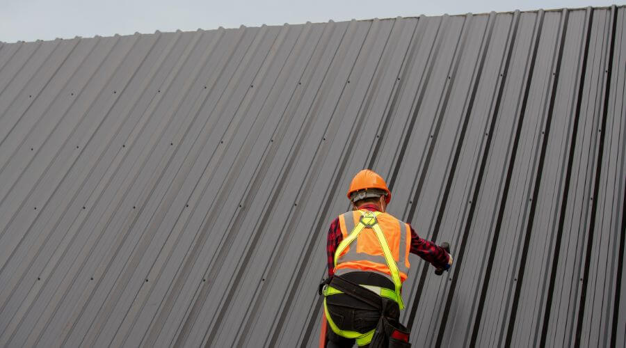 Professional metal roof installation services in Dana, IN